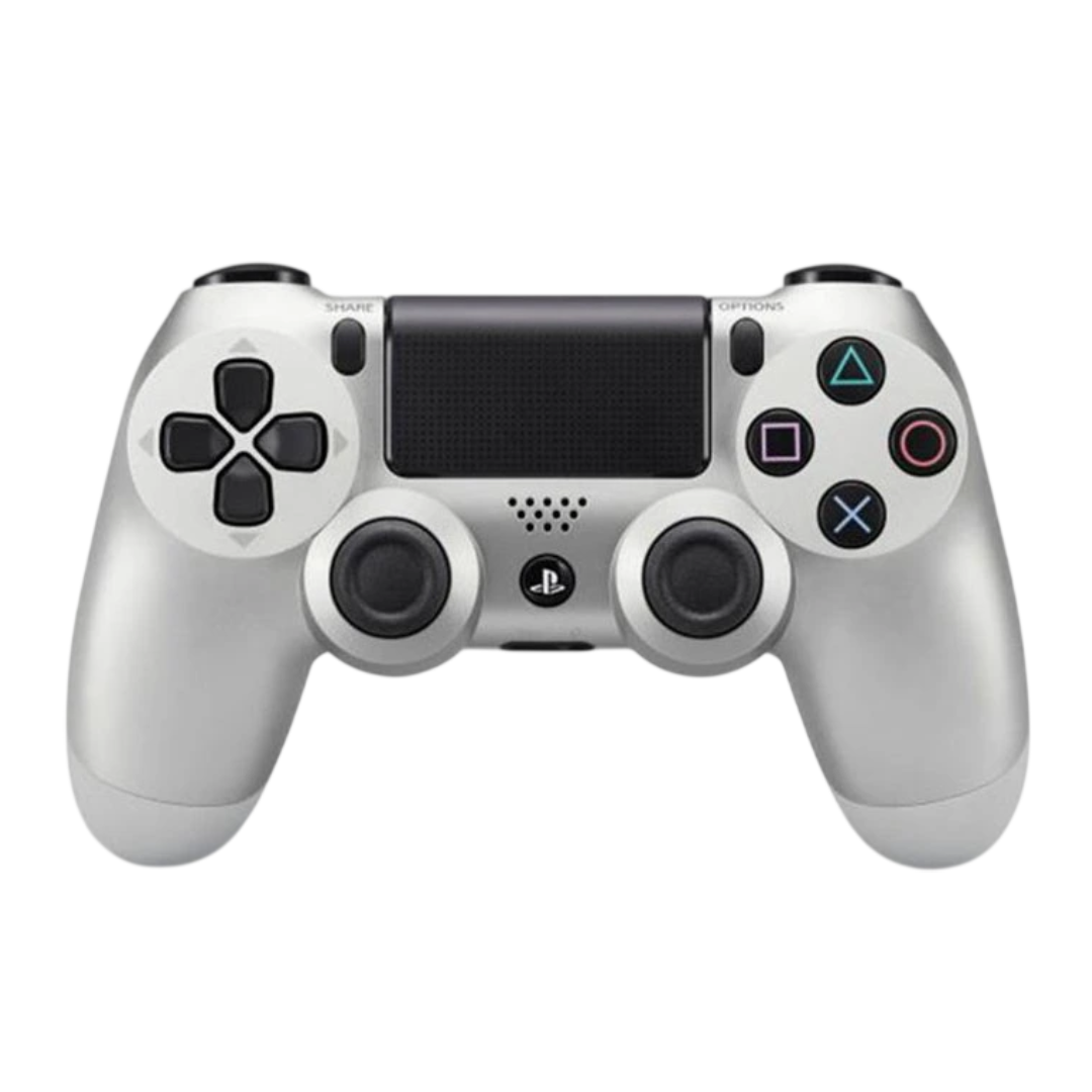 DualShock 4 ovladač – stříbrný