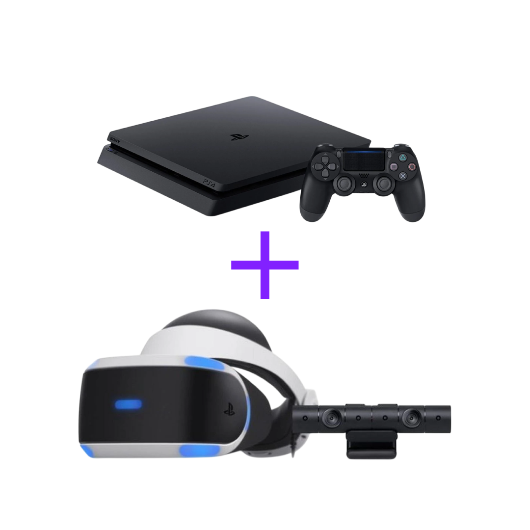 PS4 Slim + PlayStation VR (bez ovladačů)